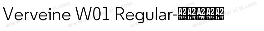 Verveine W01 Regular字体转换